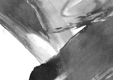 Soyut mürekkep arkaplanı. Mermer tarzı. Siyah ve beyaz boya dokusu. Ağ ve oyun tasarımı için duvar kağıdı. Grunge çamur sanatı. Makro alçı macunu görüntüsü. Boyalı alçının kara lekesi.