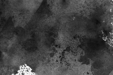 Soyut mürekkep arkaplanı. Mermer tarzı. Beyaz kağıda siyah boya dokusu. Ağ ve oyun tasarımı için duvar kağıdı. Grunge çamur sanatı. Kalem suyunun makro resmi. Koyu Smear