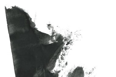 Soyut mürekkep arkaplanı. Mermer tarzı. Beyaz kağıda siyah boya dokusu. Ağ ve oyun tasarımı için duvar kağıdı. Grunge çamur sanatı. Kalem suyunun makro resmi. Koyu Smear