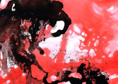 Soyut mürekkep arkaplanı. Mermer tarzı. Beyaz kağıda siyah boya dokusu. Ağ ve oyun tasarımı için duvar kağıdı. Grunge çamur sanatı. Kalem suyunun makro resmi. Koyu Smear