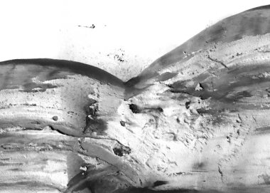 Soyut grafiti arkaplanı. Hava fırçası efektli duvar kâğıdı. Beyaz kağıda siyah akrilik boya dokusu. Dağınık çamur sanatı. Makro sprey boya. El yapımı grunge arka plan