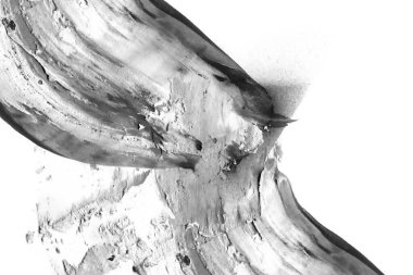 Soyut grafiti arkaplanı. Hava fırçası efektli duvar kâğıdı. Beyaz kağıda siyah akrilik boya dokusu. Dağınık çamur sanatı. Makro sprey boya. El yapımı grunge arka plan