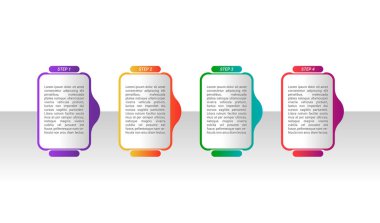 Organize grafikler, iş akışı adımları ve simgeler içeren çok yönlü bir bilgi düzeni, pazarlama görselleri, sunumlar ve analitik raporlar için idealdir.