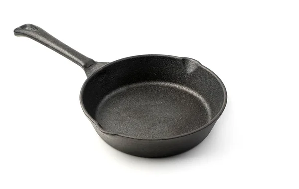 Cast iron frying pan isolated on a white background. — Stock Photo, Image
