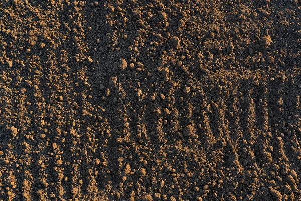 Χώμα Στο Ηλιοβασίλεμα Φυσικό Υπόβαθρο Άνω Όψη — Φωτογραφία Αρχείου