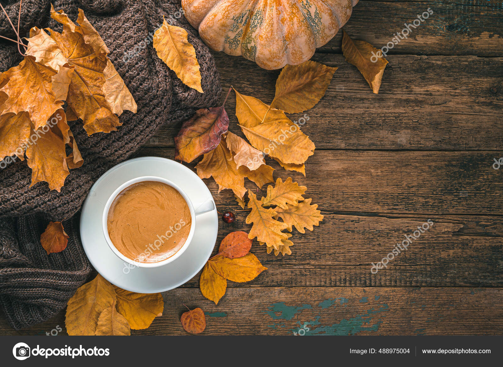 autumn coffee background