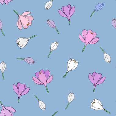 Çizilmiş çiğdemler ile Seamless Modeli