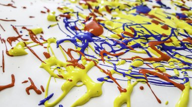 renk boya çanağı splatters