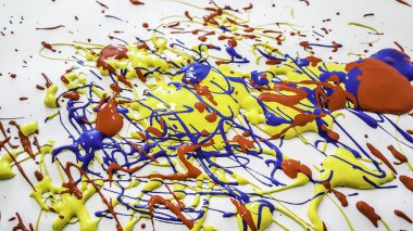 renk boya çanağı splatters