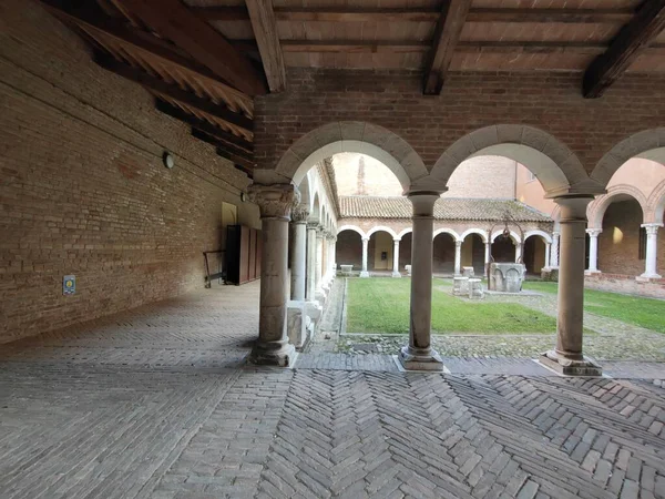Kreuzgang Kloster Mit Bögen Ferrara Hochwertiges Foto — Stockfoto