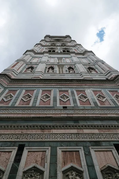 Vista Desde Abajo Del Campanario Giotto Plaza Del Duomo Florencia — Foto de Stock