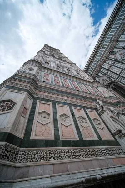Vista Desde Abajo Del Campanario Giotto Plaza Del Duomo Florencia — Foto de Stock