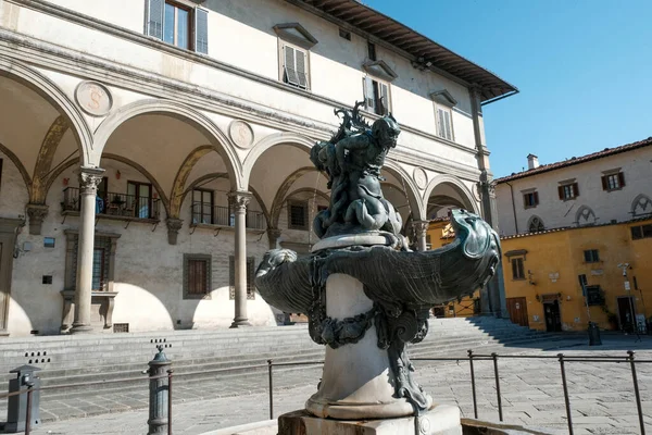 Fontana Dei Mostri Marini Loggia Dei Servi Maria Piazza Santissima — Foto de Stock