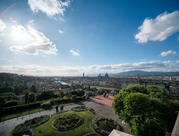 Cityscape Florence Vista Piazzale Michelangelo Itália Foto Alta Qualidade — Fotografia de Stock