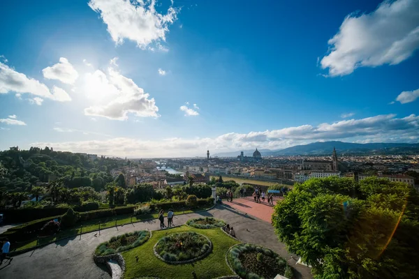 Cityscape Florence Vista Piazzale Michelangelo Itália Foto Alta Qualidade — Fotografia de Stock