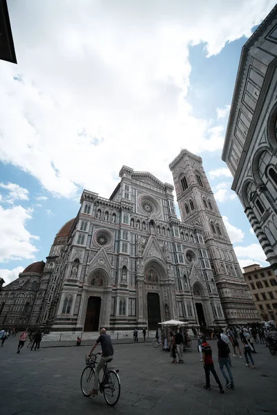 Santa Maria Del Fiore Katedrális Giotto Harangtornya Firenzében Olaszországban Kiváló — Stock Fotó