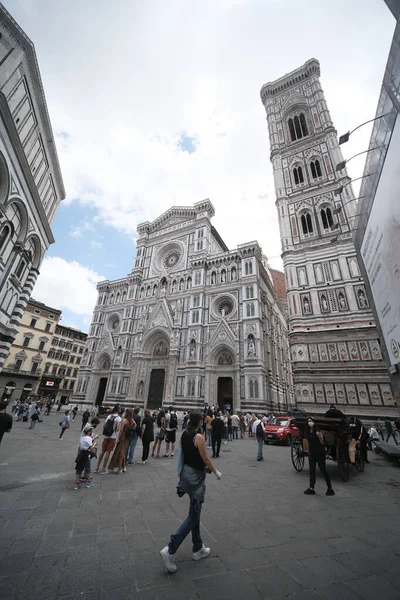 Katedrála Santa Maria Del Fiore Giottova Zvonice Florencii Itálie Kvalitní — Stock fotografie