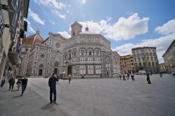 Hátsó Kilátás Katedrális Santa Maria Del Fiore Firenzében Olaszországban Kiváló — Stock Fotó