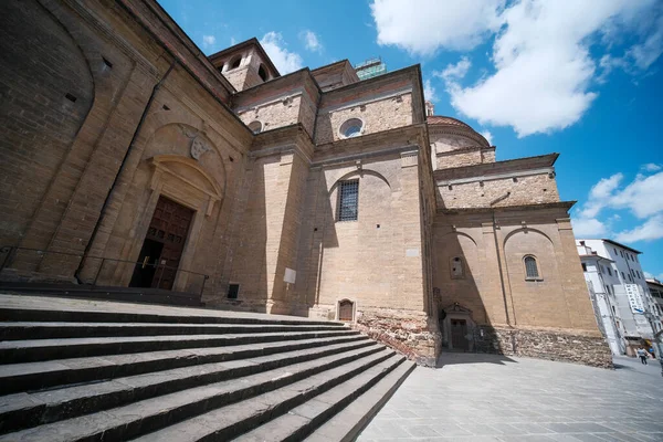 Side view from below from the steps of the Basilica of San Lorenzo. High quality photo