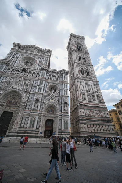 Catedral Santa Maria Del Fiore Campanario Giotto Florencia Italia Foto — Foto de Stock