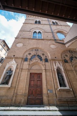 İtalya Floransa 'da Orsanmichele' in dış görünüşü. Yüksek kalite fotoğraf
