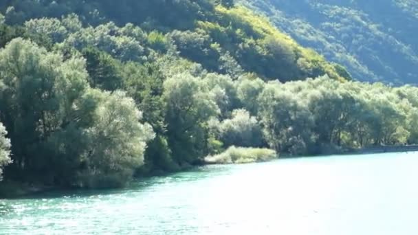 Abruzzo Daki Barrea Gölü Panoraması — Stok video