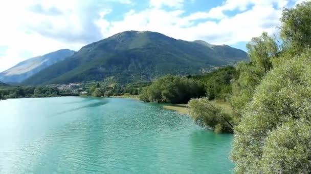 Panorama Del Lago Barrea Abruzzo — Video Stock