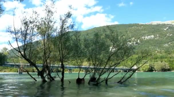 Panorama Del Lago Barrea Abruzzo — Video Stock