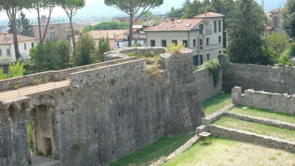 Benteng Sarzanello di Liguria, Italia — Stok Video