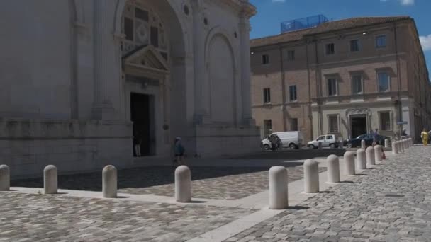 Rimini Katedralen Kallas Malatestatemplet Rimini Italien Högkvalitativ Film — Stockvideo