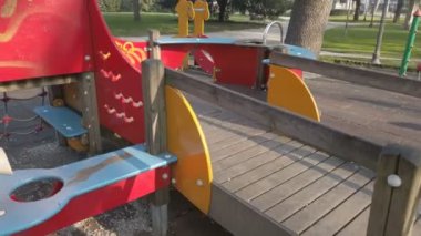 Boş çocuk parkı. Yüksek kalite 4k görüntü
