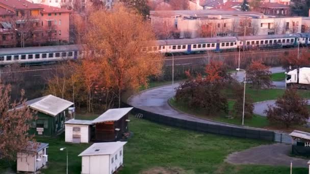 Tráfego Estrada Circular Reggio Emilia Itália Imagens Alta Qualidade — Vídeo de Stock