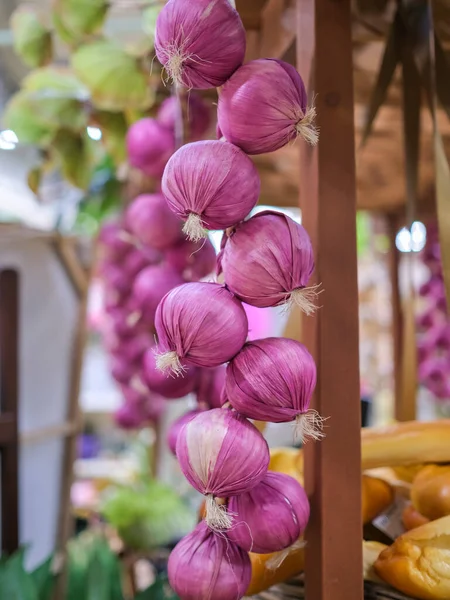 Tropea Červená Cibule Prýmek Kvalitní Fotografie — Stock fotografie