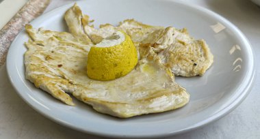 Limonlu ızgara hindi göğsü. Yüksek kalite fotoğraf