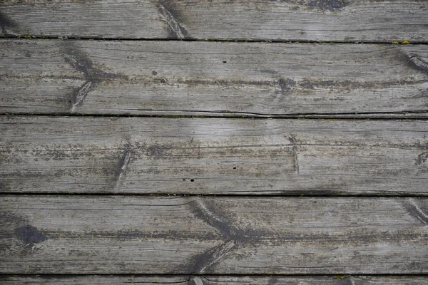 Houten Loopbrug Met Stroken Beschadigd Door Tijd Regen Hoge Kwaliteit — Stockfoto