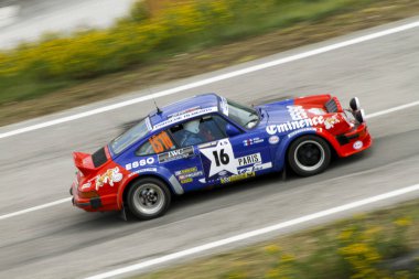 Reggio Emilia, İtalya - 2016 26 06: Reggio Apennines 'in ücretsiz etkinliği Porsche 911. Yüksek kalite fotoğraf