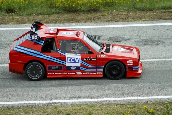 Reggio Emilia Olaszország 2016 Rally Reggio Apennines Free Event Lancia — Stock Fotó