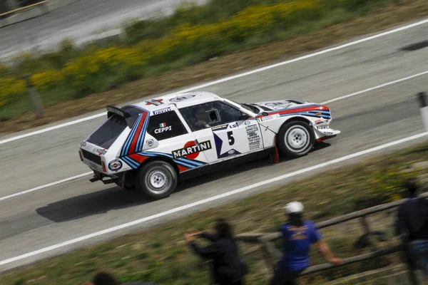 Reggio Emilia Itália 2016 Rally Reggio Apennines Evento Gratuito Lancia — Fotografia de Stock