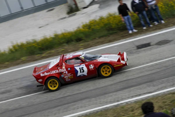 Reggio Emilia, İtalya - 2016 26 06: Reggio Apennines 'in serbest etkinliği Lancia Lancia Stratos. Yüksek kalite fotoğraf