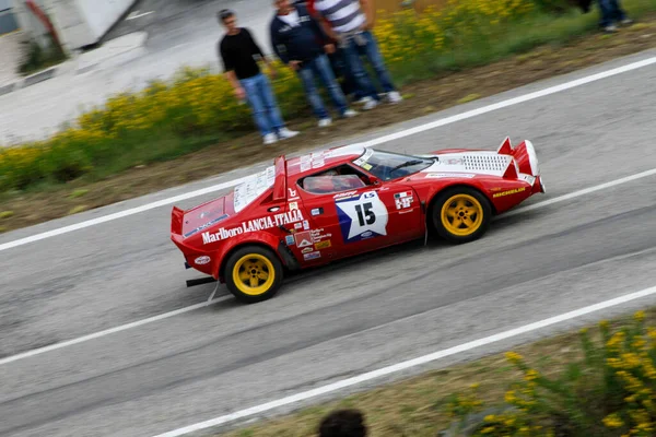 Reggio Emilia Olaszország 2016 Rally Reggio Apennines Free Event Lancia — Stock Fotó