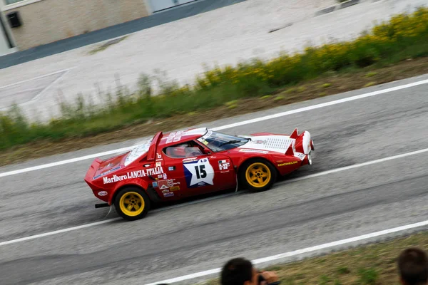 Reggio Emilia, İtalya - 2016 26 06: Reggio Apennines 'in serbest etkinliği Lancia Lancia Stratos. Yüksek kalite fotoğraf