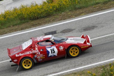 Reggio Emilia, İtalya - 2016 26 06: Reggio Apennines 'in serbest etkinliği Lancia Lancia Stratos. Yüksek kalite fotoğraf