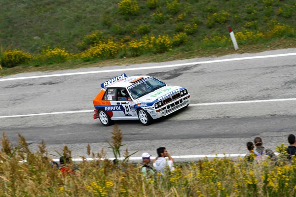 Reggio Emilia Itália 2016 Rally Reggio Apennines Evento Gratuito Lancia — Fotografia de Stock