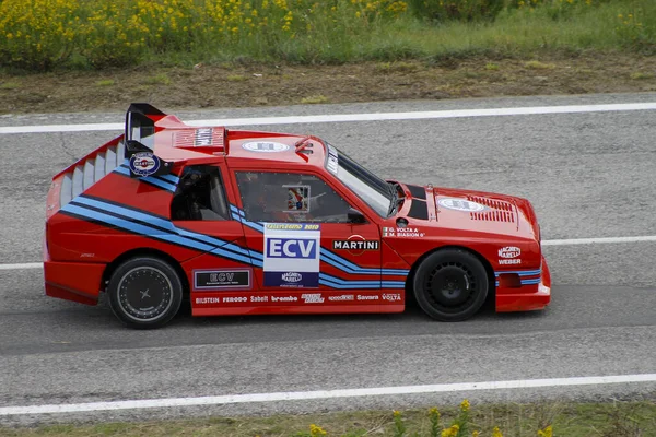 Reggio Emilia Olaszország 2016 Rally Reggio Apennines Free Event Lancia — Stock Fotó