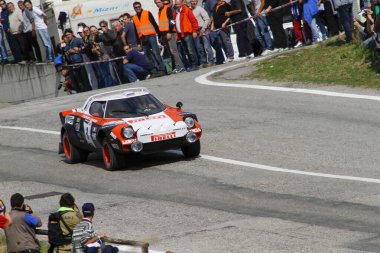 Reggio Emilia, İtalya - 2016 26 06: Reggio Apennines 'in serbest etkinliği Lancia Lancia Stratos. Yüksek kalite fotoğraf