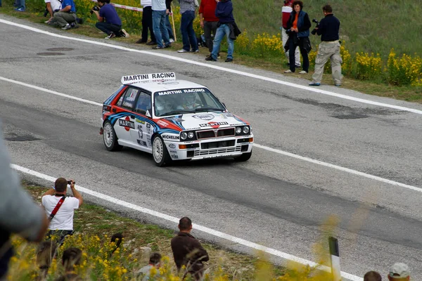 Reggio Emilia Itália 2016 Rally Reggio Apennines Evento Gratuito Lancia — Fotografia de Stock