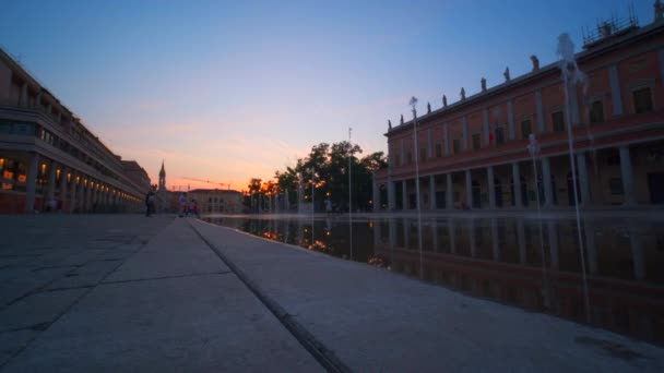 Reggio Emilia Plaza Victoria Frente Los Valles Del Teatro Tricolor — Vídeos de Stock