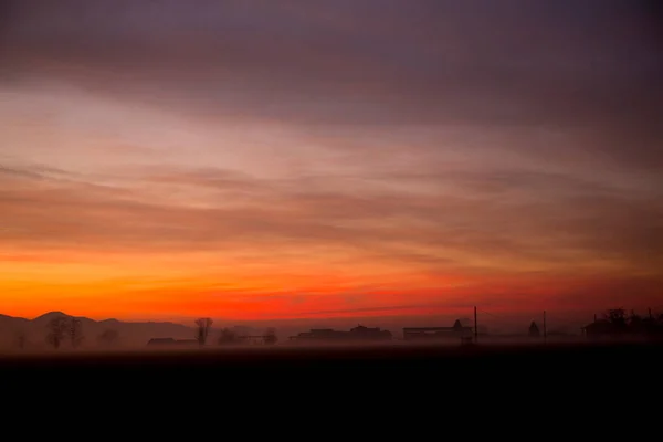 Барвисте Хмарне Небо Заході Сонця Високоякісна Фотографія — стокове фото