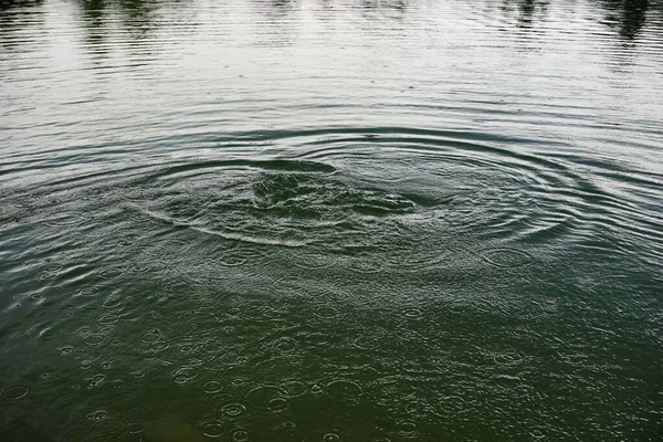 Lac Pêche Sportive Italie Sous Orage Photo Haute Qualité — Photo