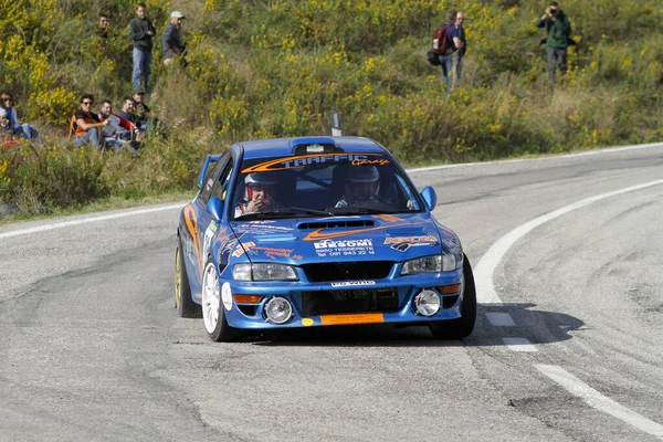 Reggio Emilia Włochy 2016 Rajd Bezpłatnej Imprezy Reggio Apennines Subaru — Zdjęcie stockowe